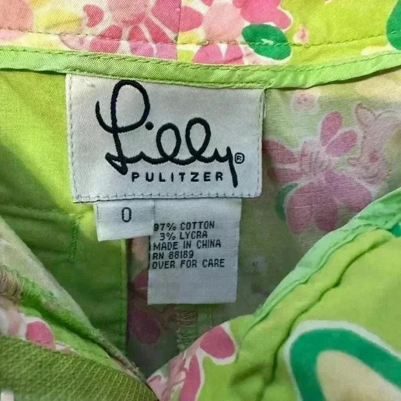 Lilly Pulitzer Floral Capri Pants - Size 0 - Picture 6 of 6